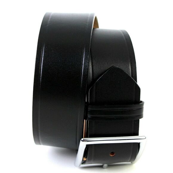 NEW DUTYMAN 1611 BLACK GENUINE LEATHER RMVBL BUCKLE SECURITY POLICE BELT 28 (14D - Picture 1 of 9